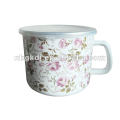 caneca de design esmalte completo com tampa PP e aro SS